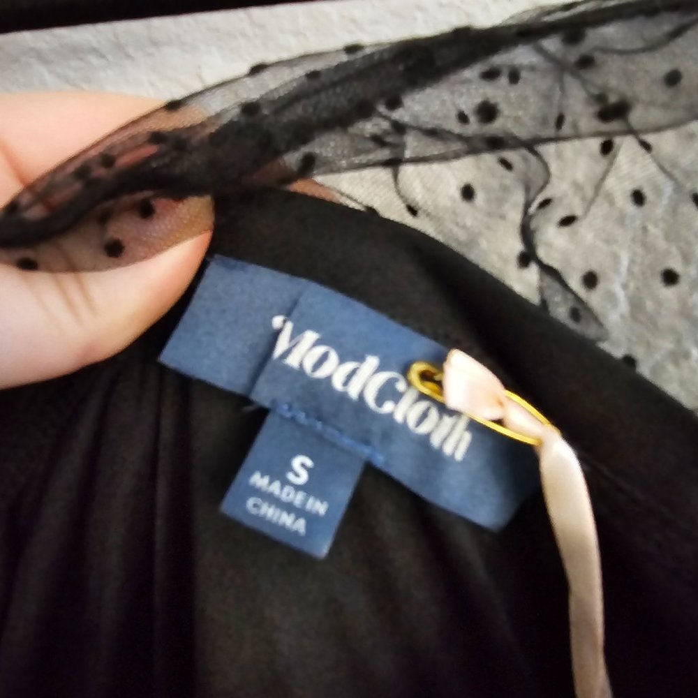 NWT Modcloth Tulle Night Long One-Shoulder Dress - Picture 4 of 5